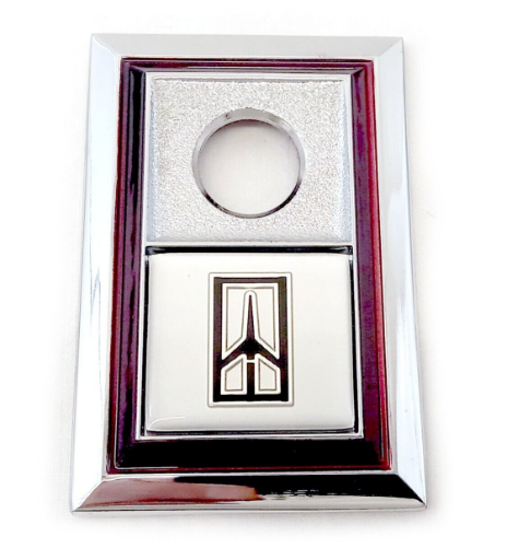 1981-88 Oldsmobile Cutlass Rocket METAL Trunk Lock Bezel Ornament Emblem GM #20196929